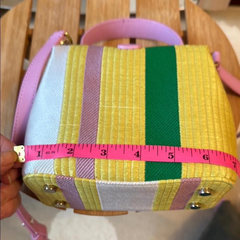 Kate Spade ♠️ Colorful Striped Handbag - Picture 6 of 8